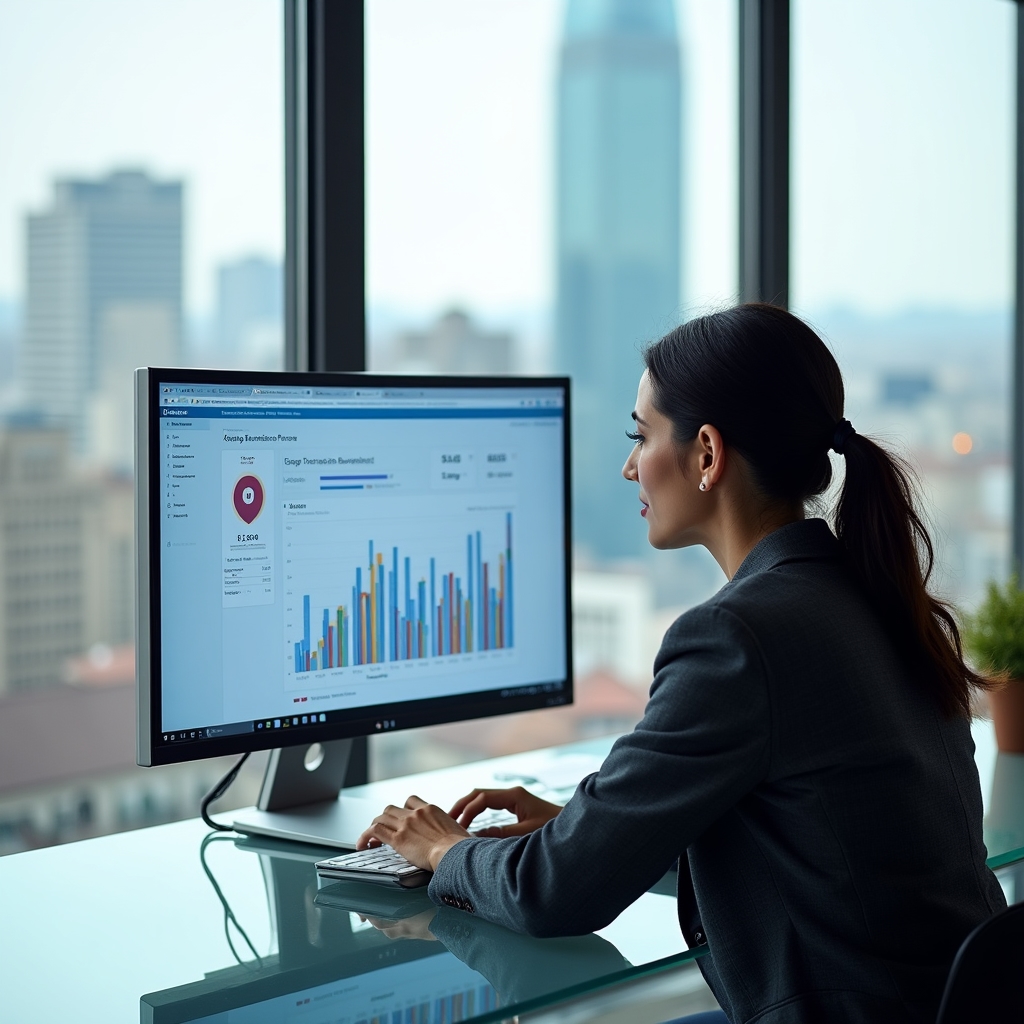 Tablou de bord Google Business Profile cu date de analiză